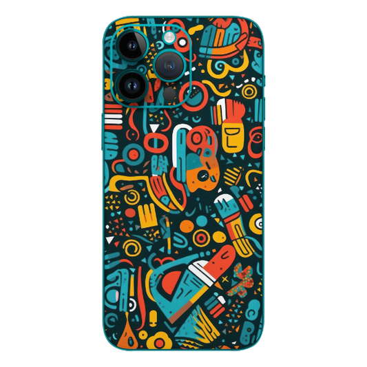 Wrapie Colorful Abstract Mobile Skin