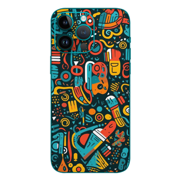 Wrapie Colorful Abstract Mobile Skin