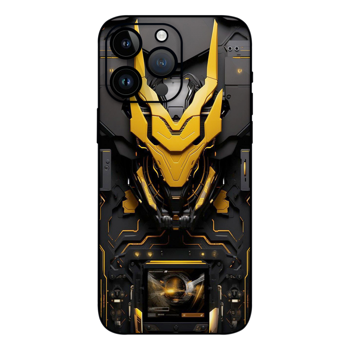 Wrapie Black And Gold Armour Mobile Skin
