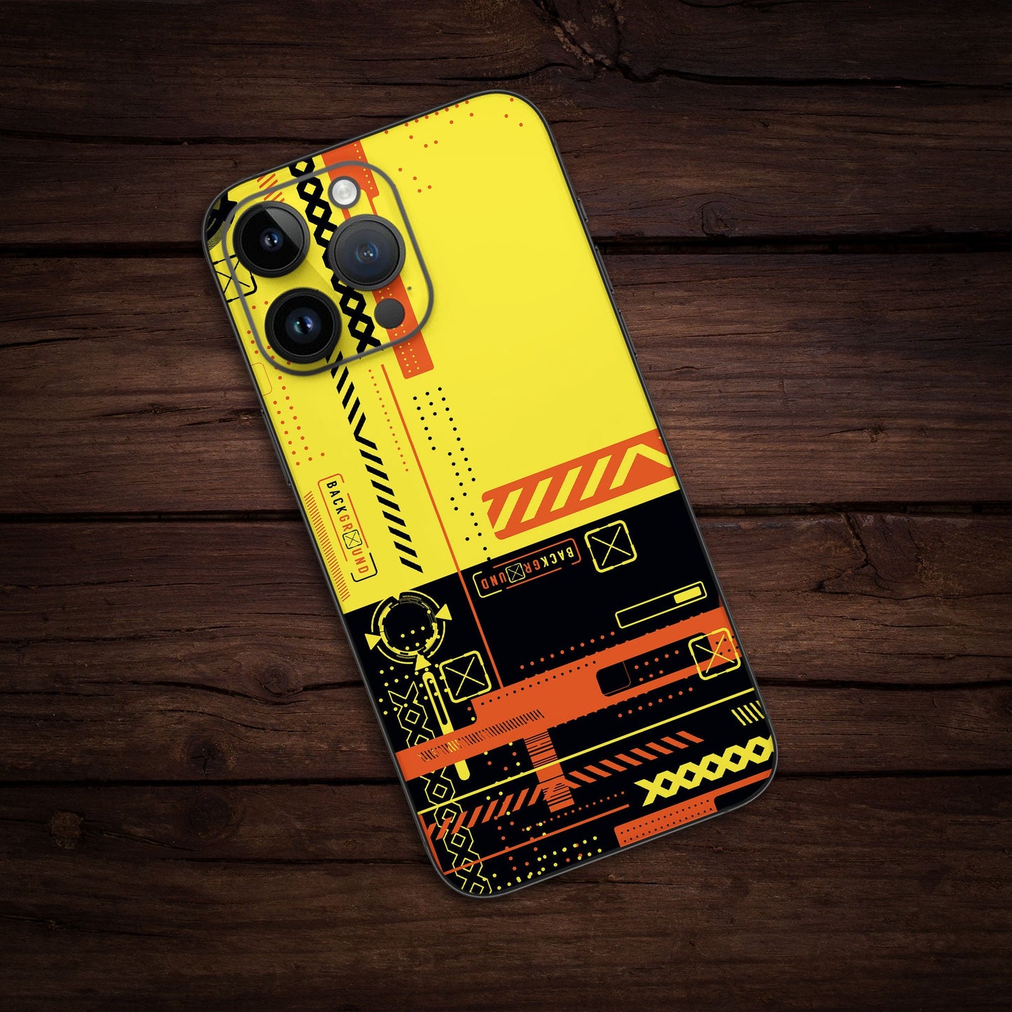 Wrapie Yellow Background Archies Mobile Skin