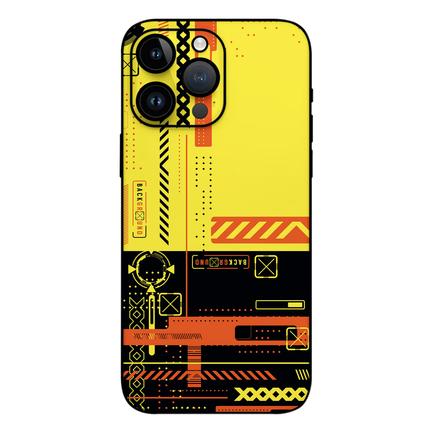 Wrapie Yellow Background Archies Mobile Skin