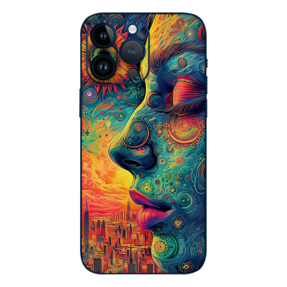 Wrapie Colorful Psychedelic Art Mobile Skin