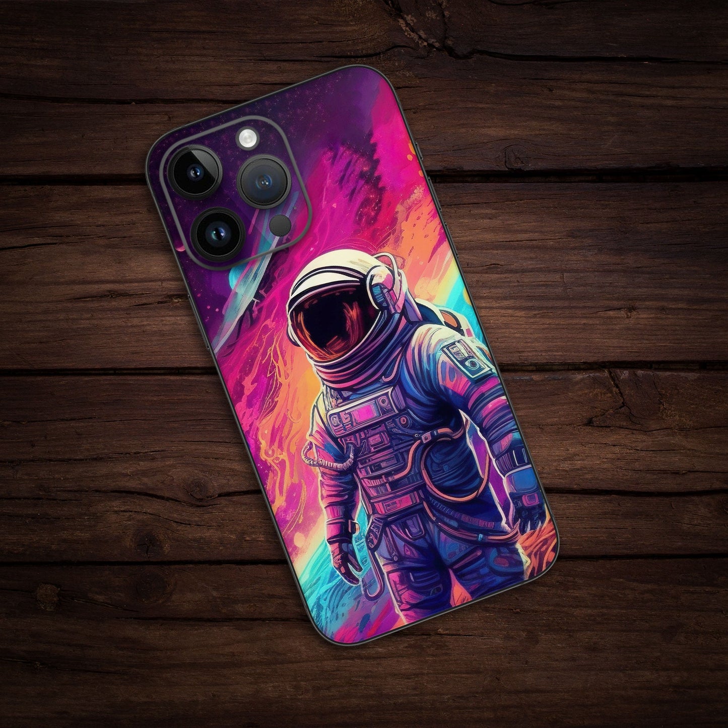 Wrapie Retro Astronaut Mobile Skin