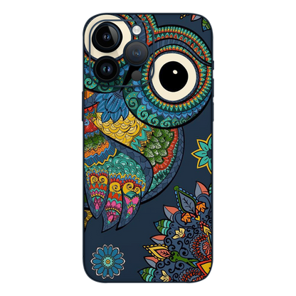 Wrapie Mighty Owl Mandala Mobile Skin