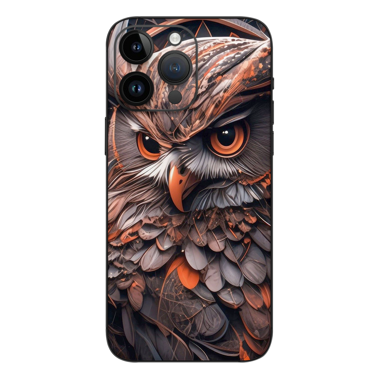 Wrapie Feather Cute Owl Mobile Skin