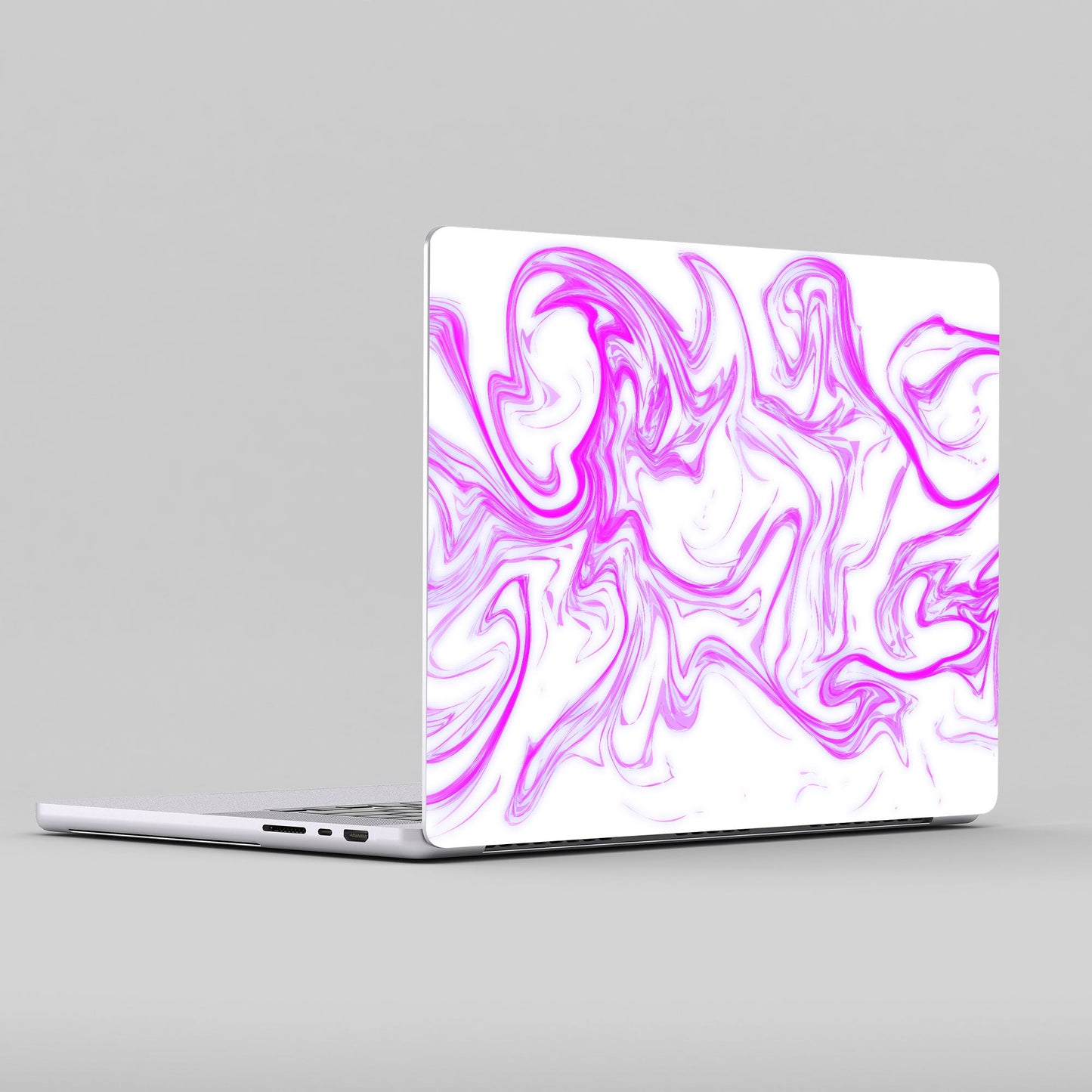 Wrapie Purple Wavy Art Laptop Skin
