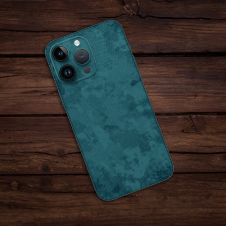Wrapie Blue Abstract Texture Mobile Skin