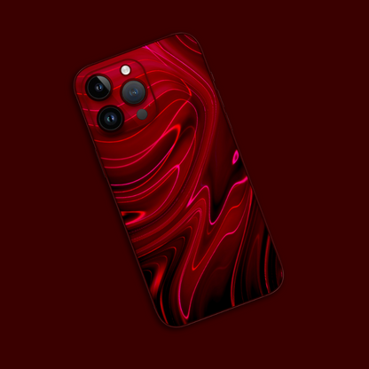 Wrapie Red Gradient Abstract Mobile Skin