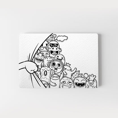 Wrapie Monsters Doodle Laptop Skin