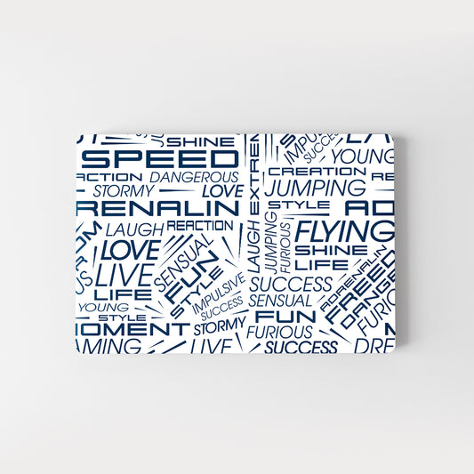 Wrapie Furious Words Laptop Skin