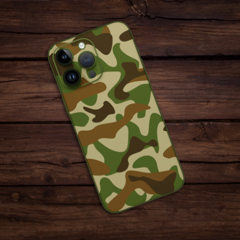 Wrapie Camo Field Drab Abstract Mobile Skin