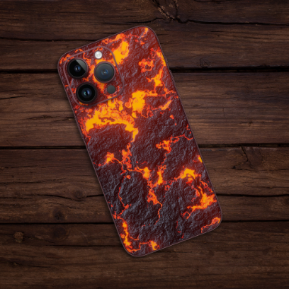 Wrapie Volcanic Lava Mobile Skin