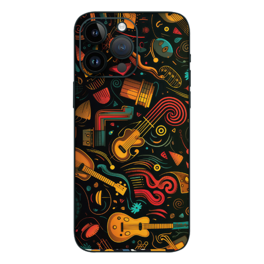 Wrapie Music Pattern Mobile Skin