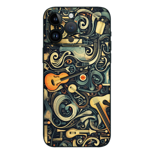 Wrapie Trendy Music Doodle Mobile Skin