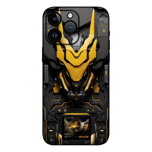 Wrapie Black And Gold Armour Mobile Skin