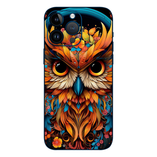 Wrapie Colorful Mighty Owl Mobile Skin