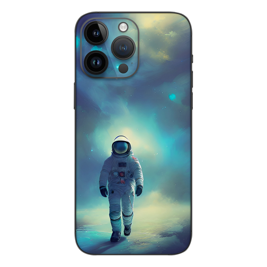 Wrapie Aurora Astronaut Ilustration Mobile Skin