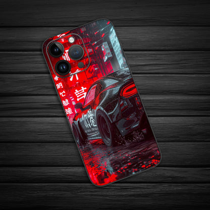 Wrapie Red Colonial Black Car Mobile Skin