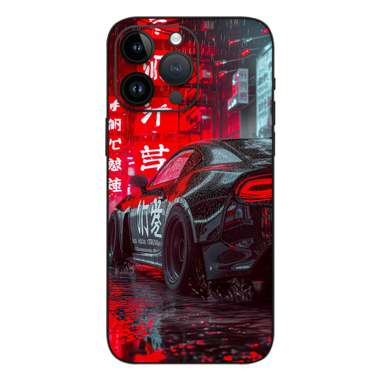 Wrapie Red Colonial Black Car Mobile Skin