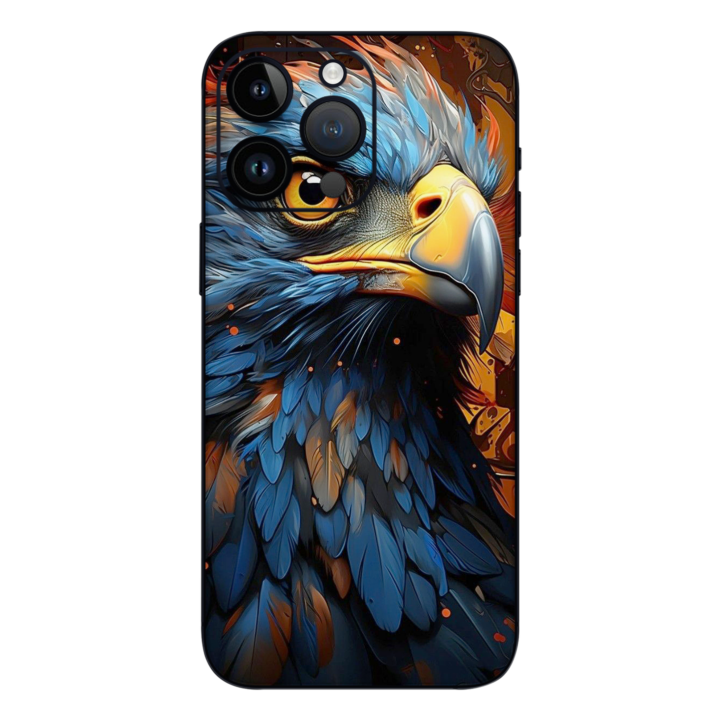 Wrapie Blue Eagle Illustration Mobile Skin