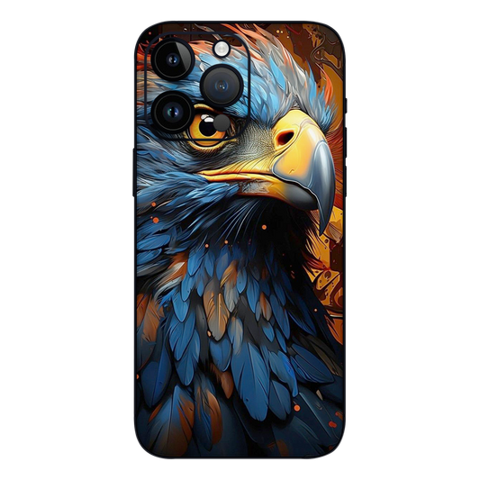 Wrapie Blue Eagle Illustration Mobile Skin