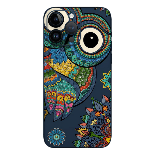 Wrapie Mighty Owl Mandala Mobile Skin