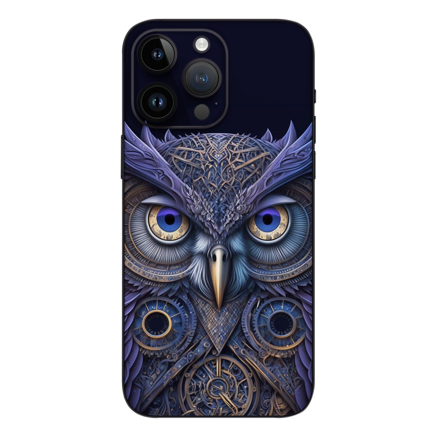 Wrapie Purple Mighty Owl Mobile Skin