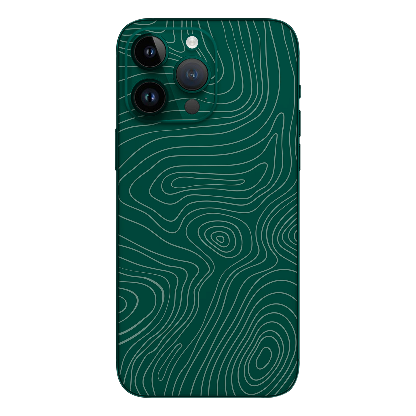 Wrapie Green Topography Art Mobile Skin