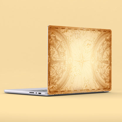 Wrapie Retro Compass Art Laptop Skin