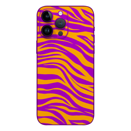 Wavy Art Mobile Skin - Yellow Purple Wavy Art Mobile Skin - Wrapie