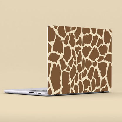 Wrapie Giraffe Pattern Brown Art Laptop Skin