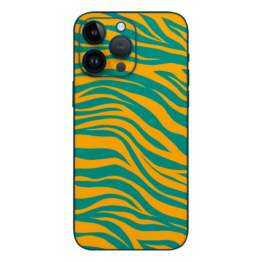 Wrapie Yellow Green Wavy Art Mobile Skin