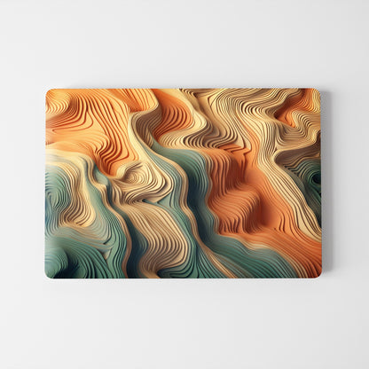 Wrapie Plum Lagoon Abstract Laptop Skin