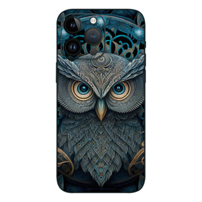 Wrapie Mighty Owl Blue Mobile Skin