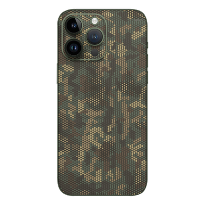 Wrapie Army Green Cubic Textured Mobile Skin