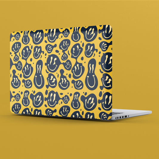 Wrapie Liquid Smiley Cool Blue Laptop Skin