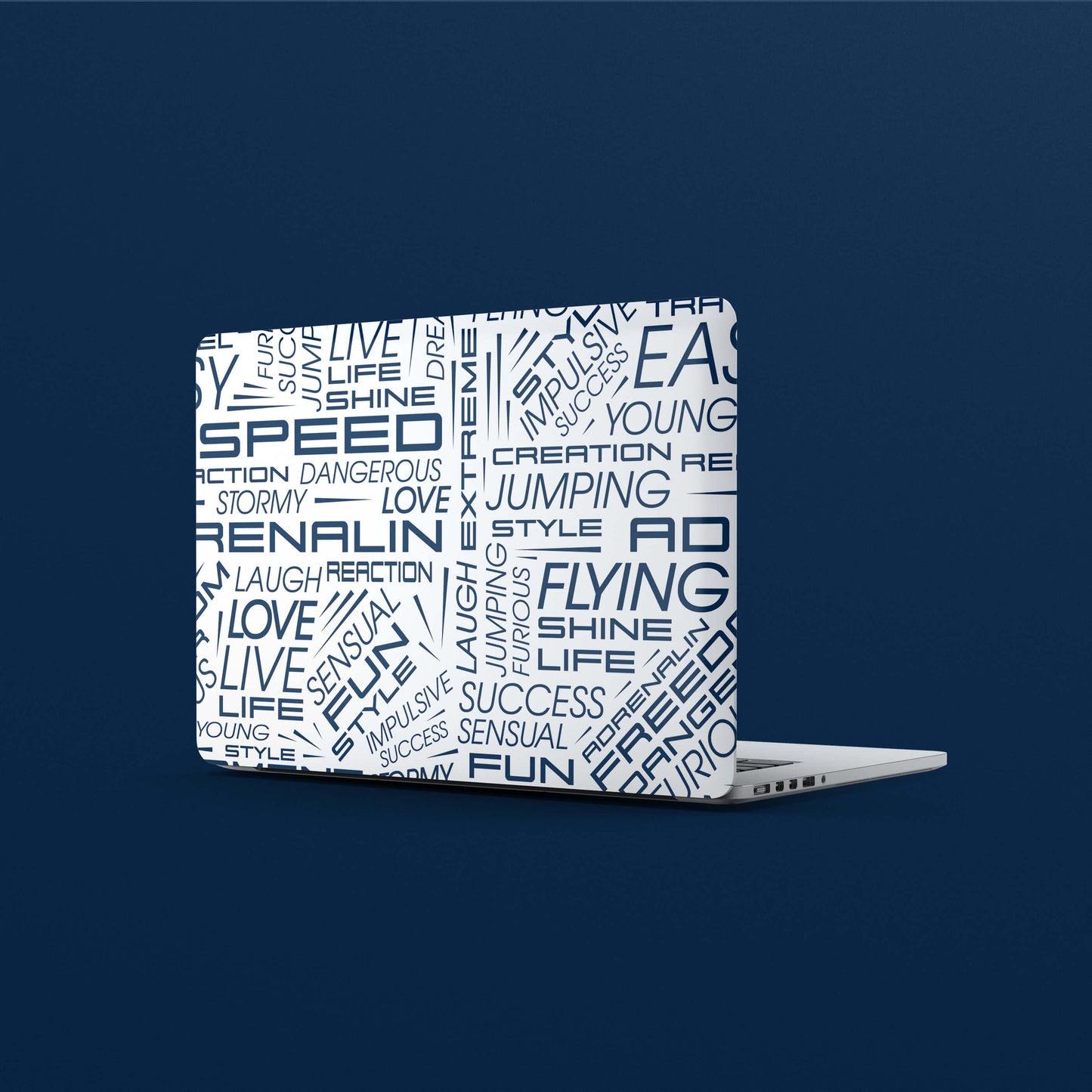 Wrapie Furious Words Laptop Skin