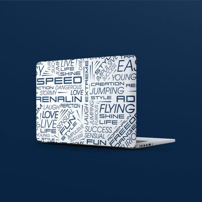 Wrapie Furious Words Laptop Skin