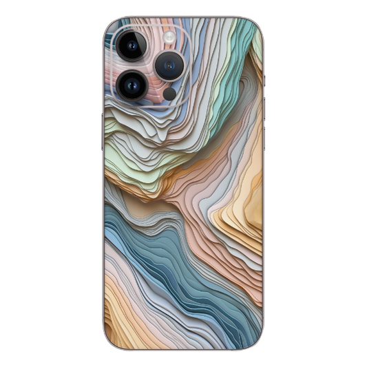 Wrapie Multicolor Wavy Abstract Mobile Skin