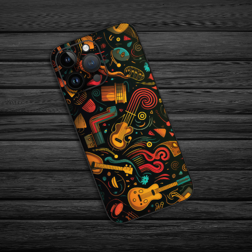 Wrapie Music Pattern Mobile Skin