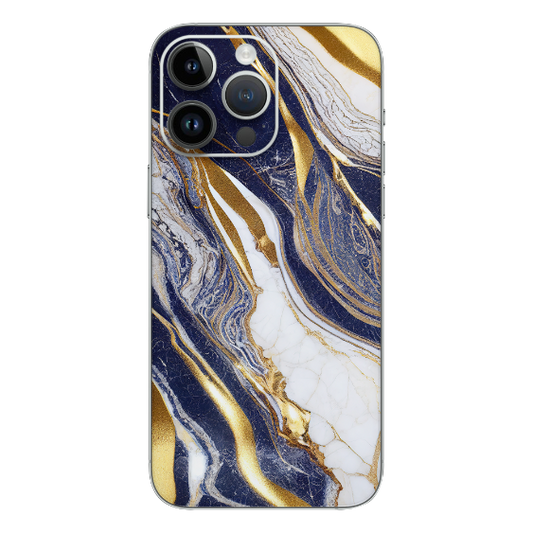 Wrapie Athestic Golden Blue Mobile Skin