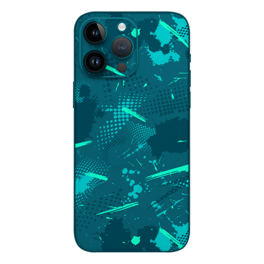 Wrapie Blue Spark Abstract Mobile Skin