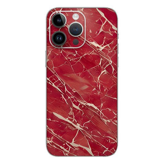 Wrapie Red Funky Abstract Mobile Skin