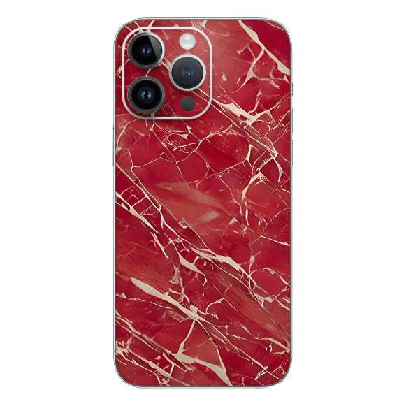 Wrapie Red Funky Abstract Mobile Skin