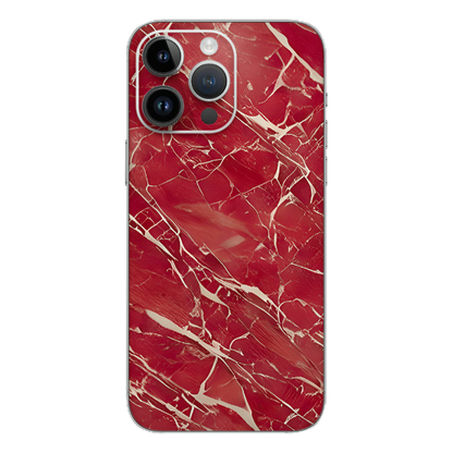 Wrapie Red Funky Abstract Mobile Skin