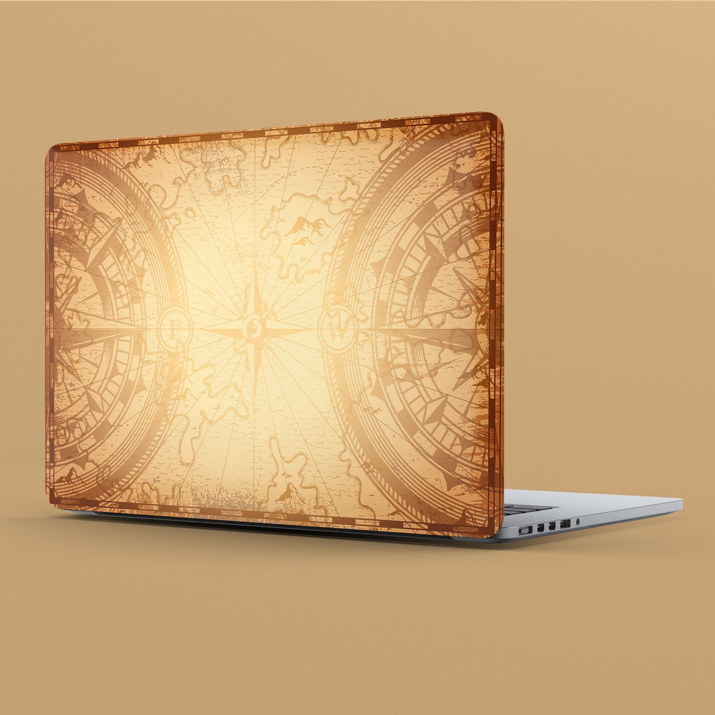 Wrapie Retro Compass Art Laptop Skin