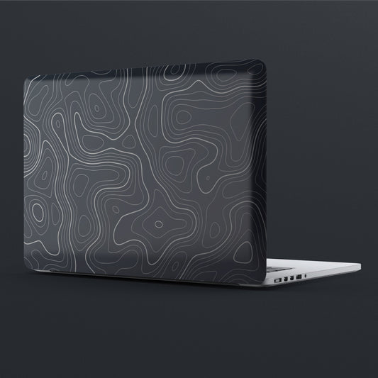 Wrapie Golden Topographic Contour Laptop Skin