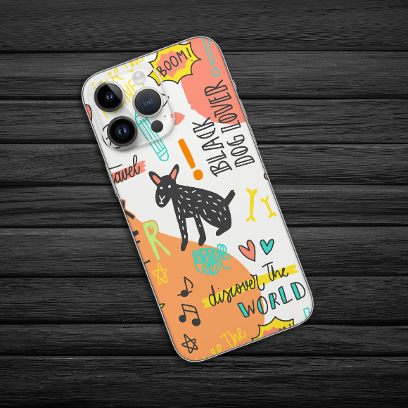 Wrapie Dog Doodle Mobile Skin