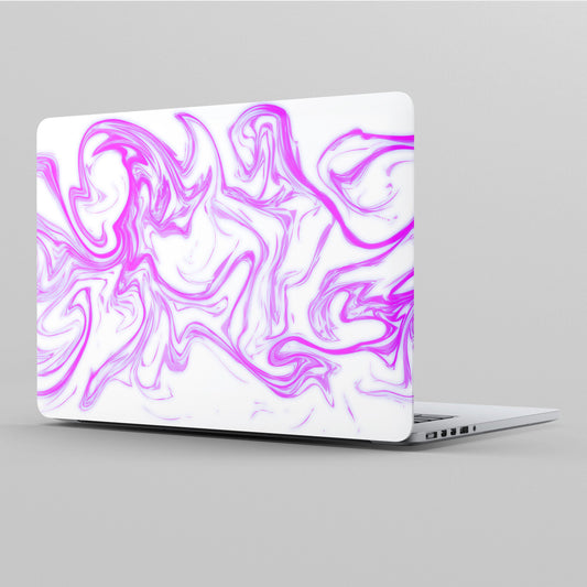Wrapie Purple Wavy Art Laptop Skin