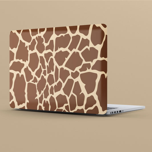 Wrapie Giraffe Pattern Brown Art Laptop Skin